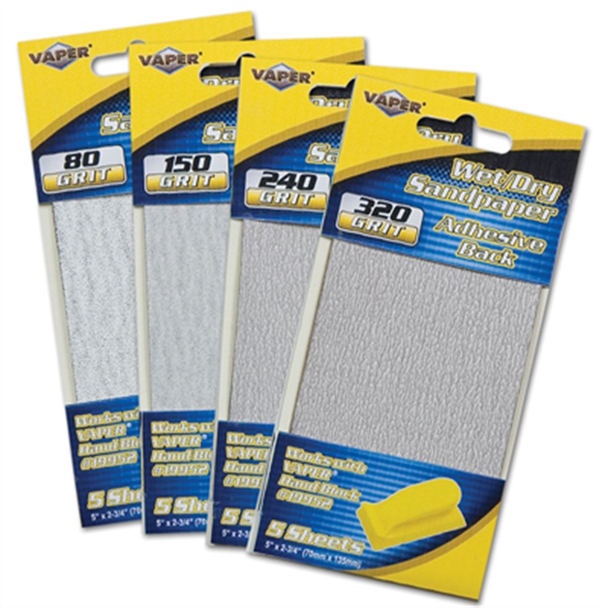 5 Sheets of 80 Grit Sand Paper