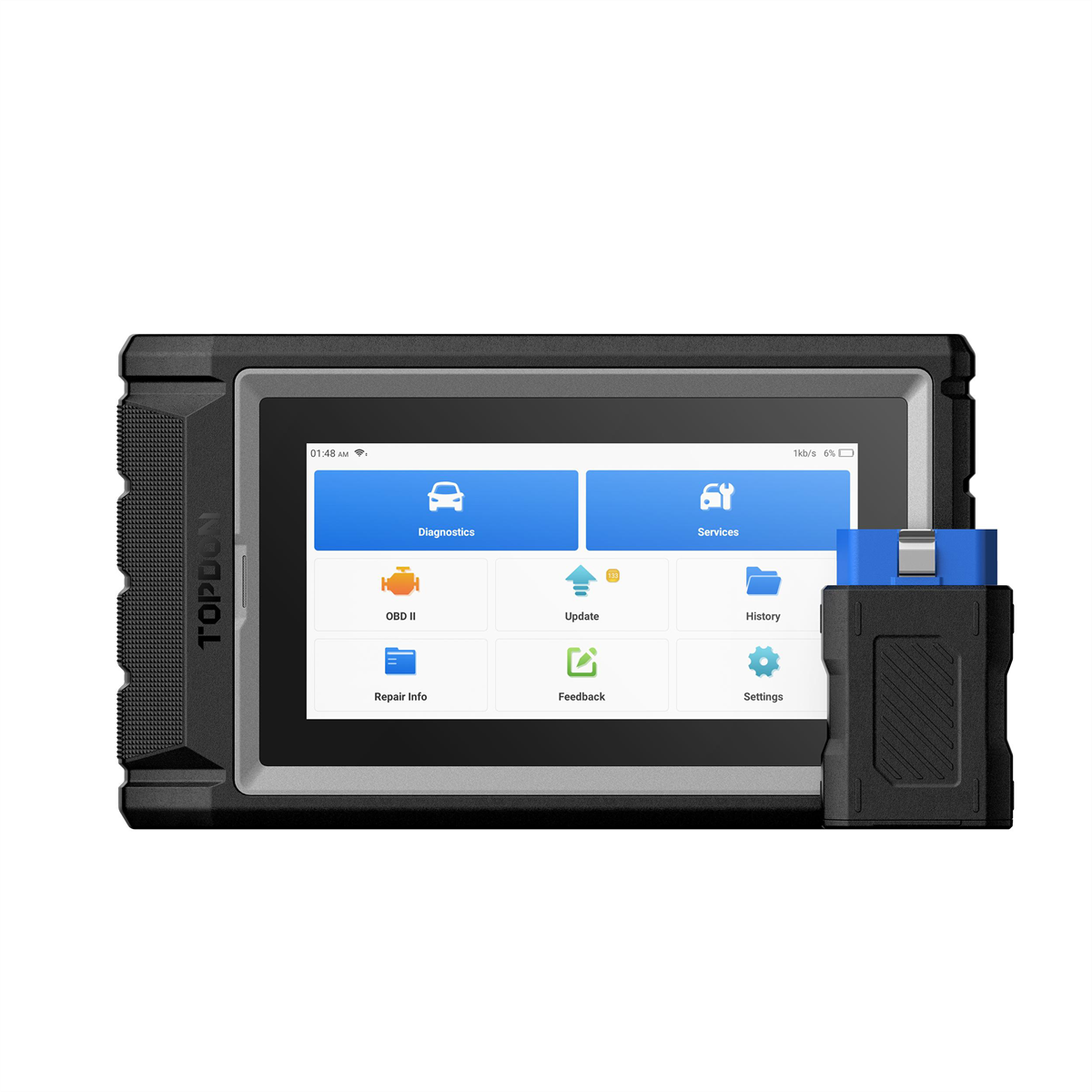 Topdon ArtiDiag800BT2 - 6 Inch Bluetooth Scan Tool with Serv