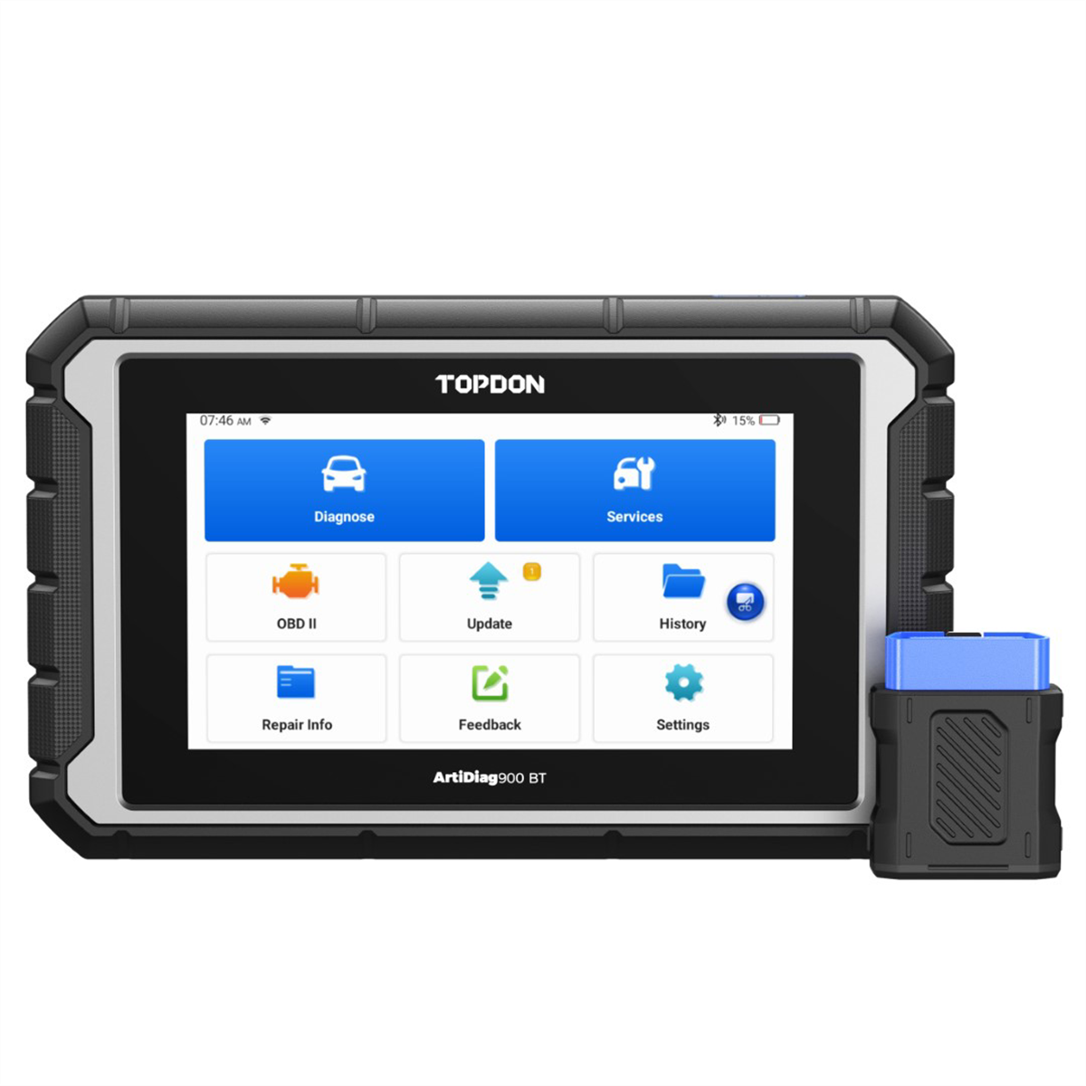 ArtiDiag900BT - 7" Bluetooth Scan Tool w/Serv Functions & Bi-Dir