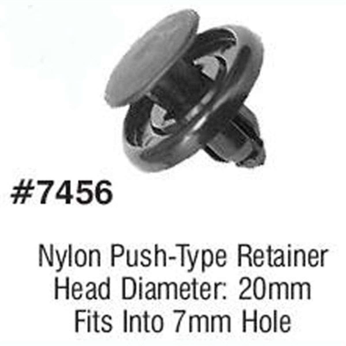 Toyota push type retainer