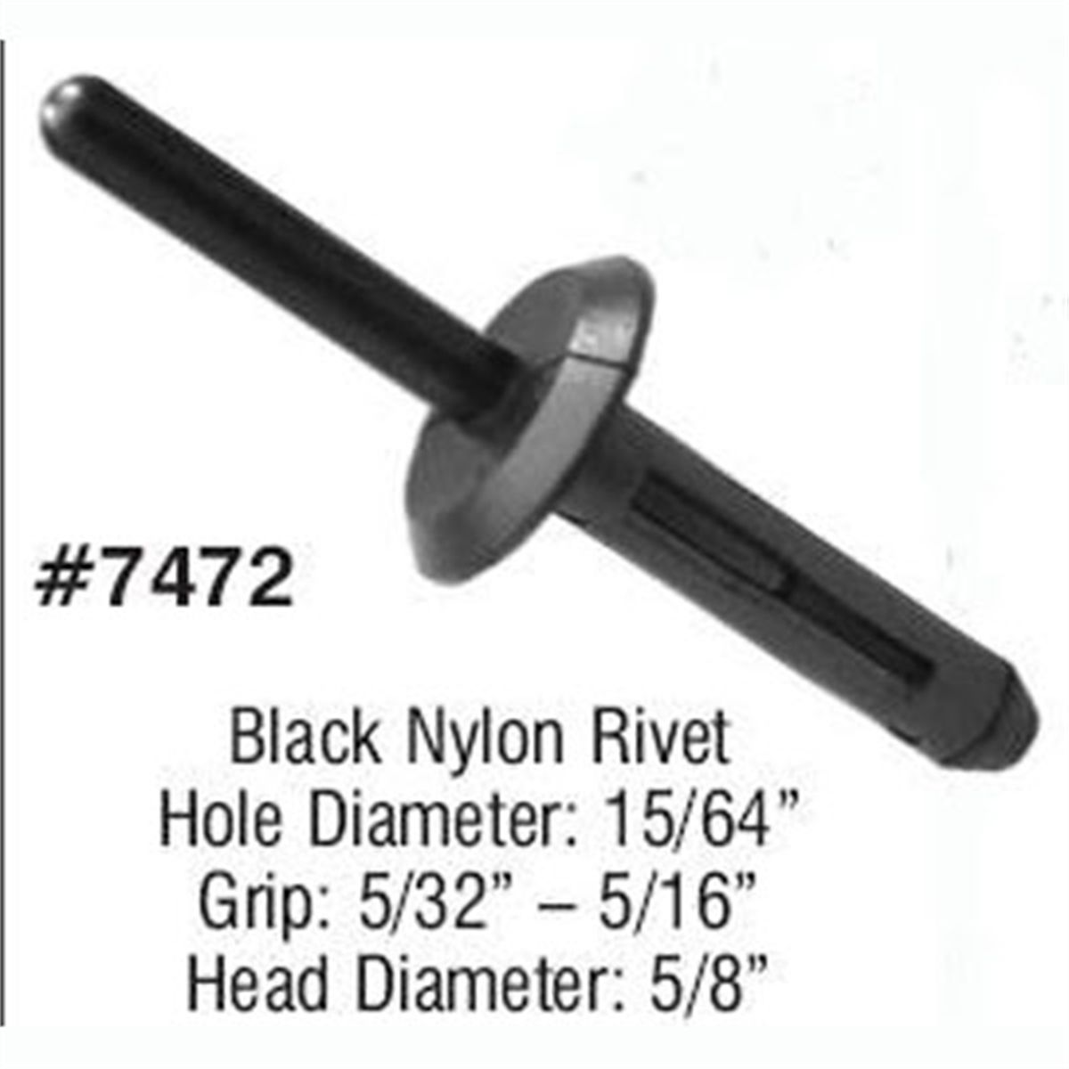 Nylon rivet