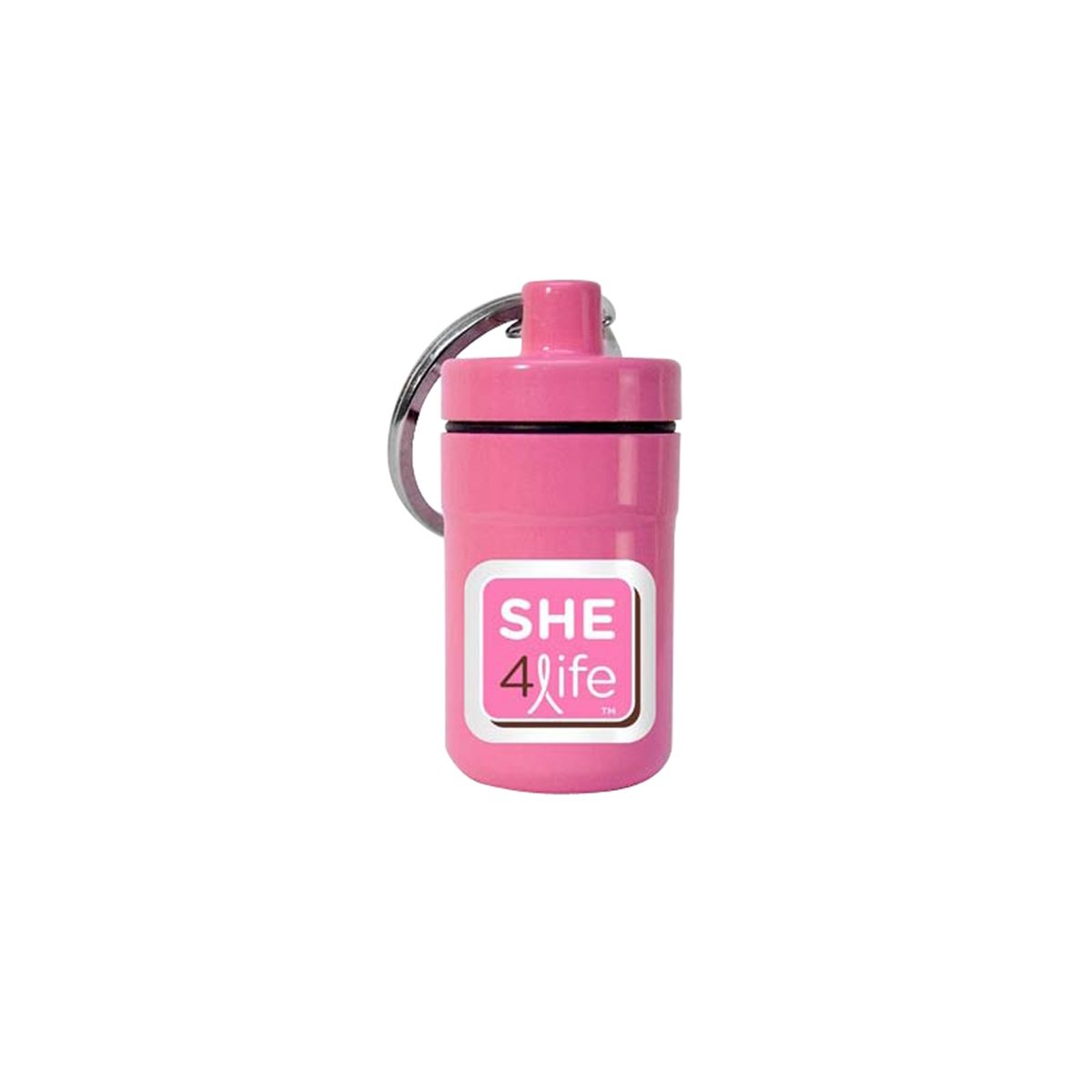 She 4Life Pink Key Chain Pill Fob