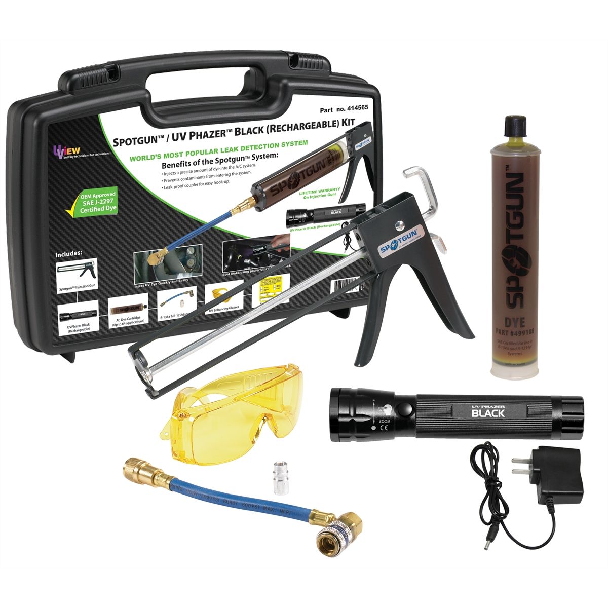 Spotgun/UV Phazer Black Rechargeable Kit