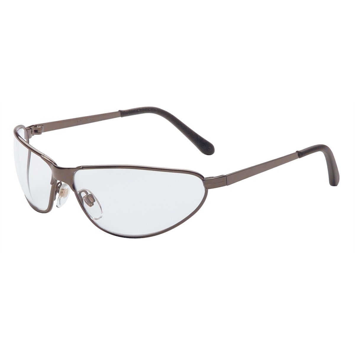 SAFETY GLASSES METAL FRAME CLEAR LENS