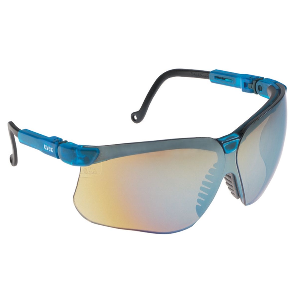 disc. Genesis Glasses - Blue Frame / Mirrored Lens