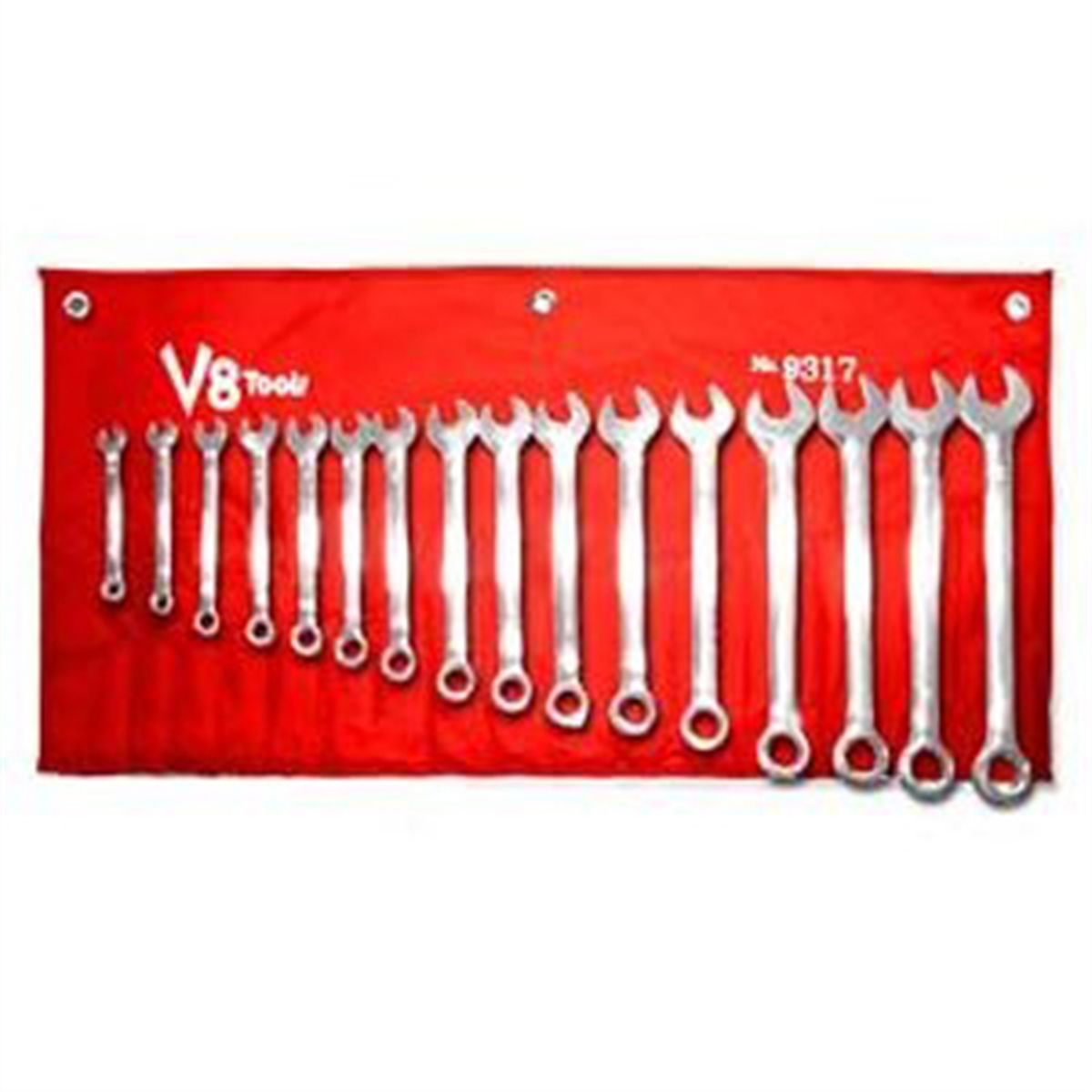 Combination Wrench Sets Category V-8 Tools 10 Piece Metric Stubby Combination Wrench Set 10 mm to 19 mm V8T8910 