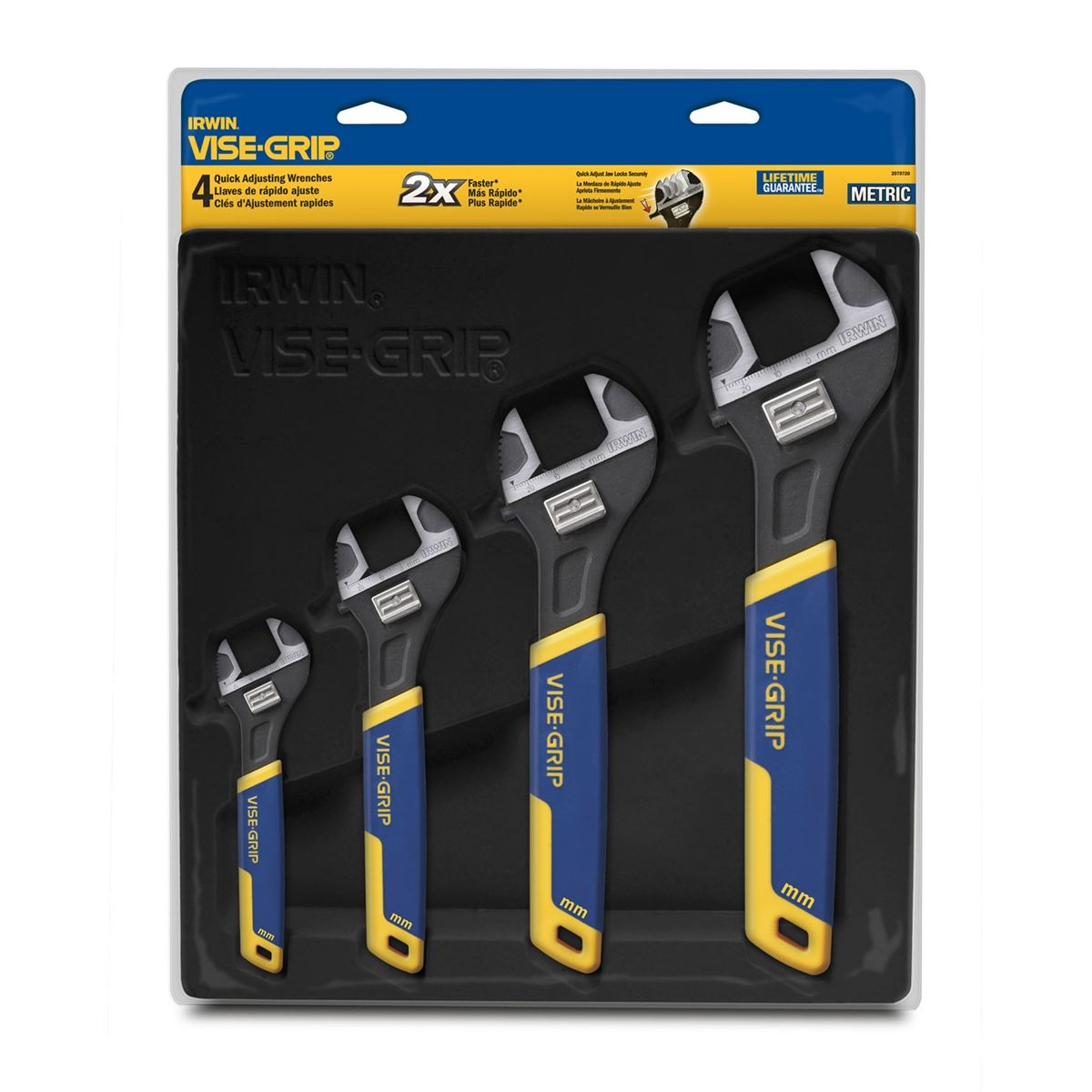 4PC QUICK ADJ TRAY SET METRIC