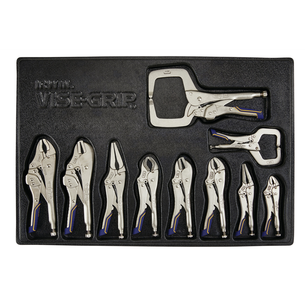 LOCKING PLIERS 10PC FASTREL TRAY ST