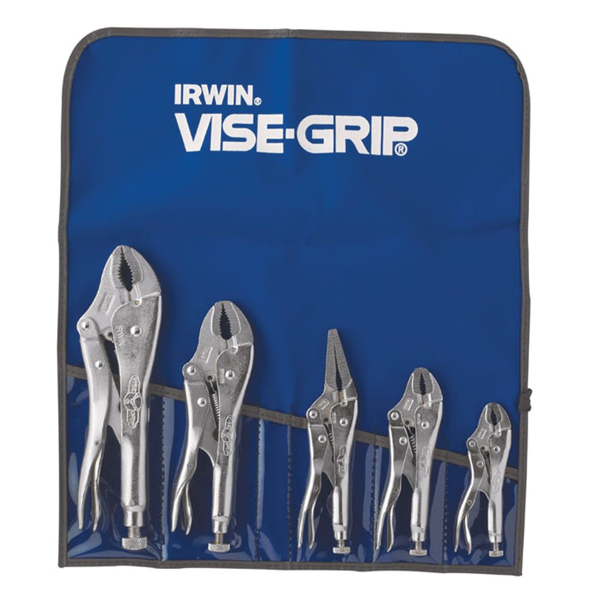 Curved Jaw Pliers Kit w/ Pouch - 5-Pc