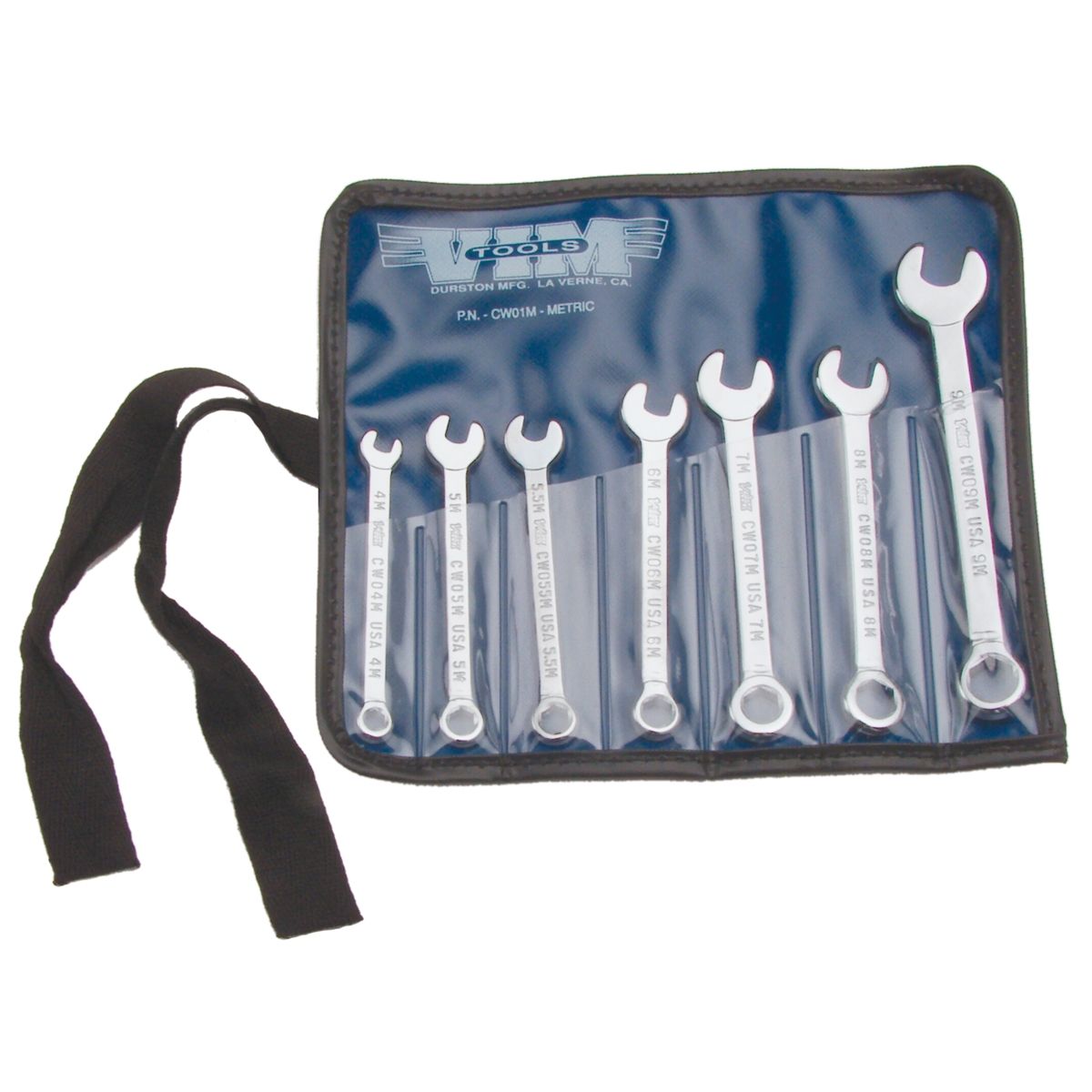 Combination Metric Wrench Set - 4mm to 9mm - 7-Pc