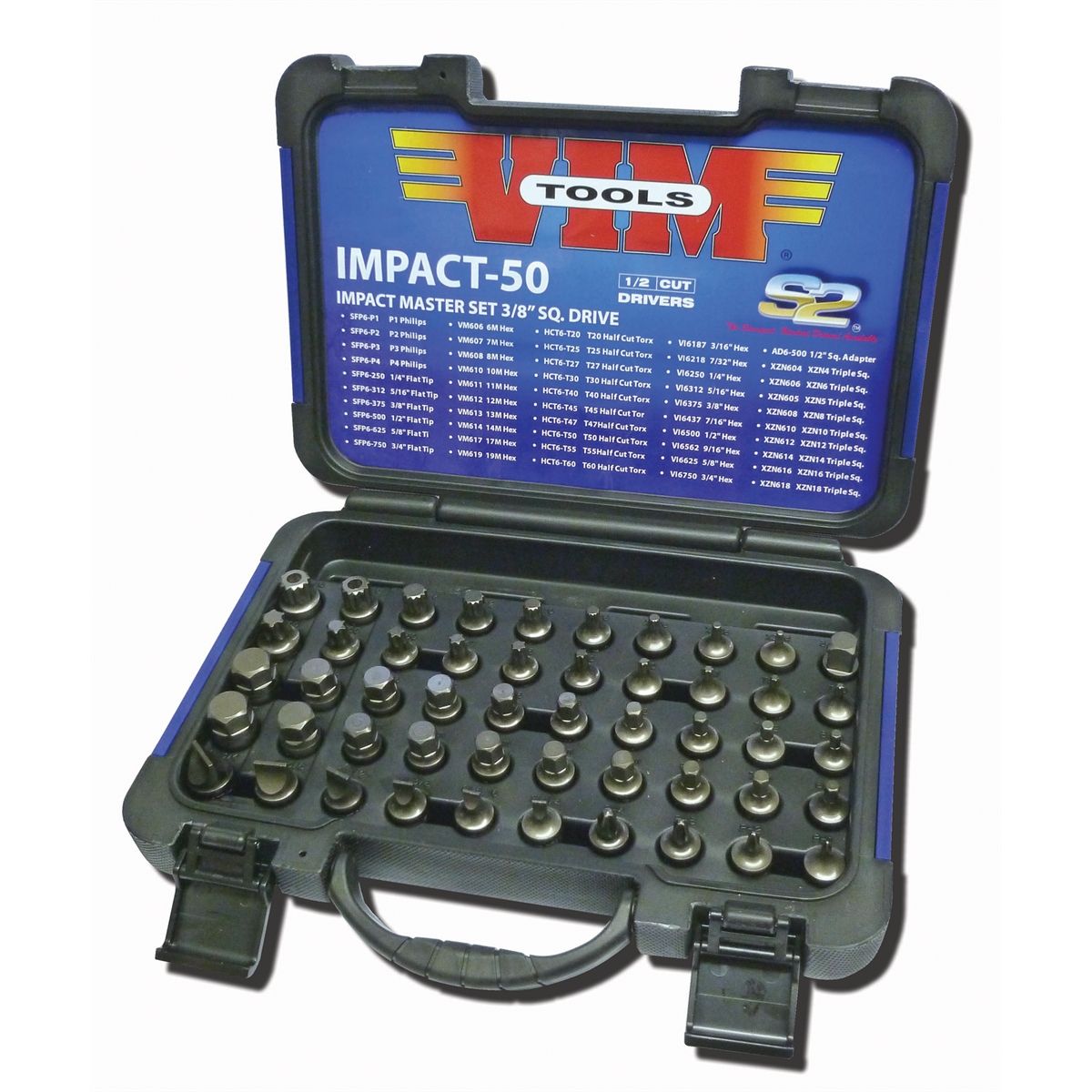 50pc Master Set- 3/8" Sq. Drive