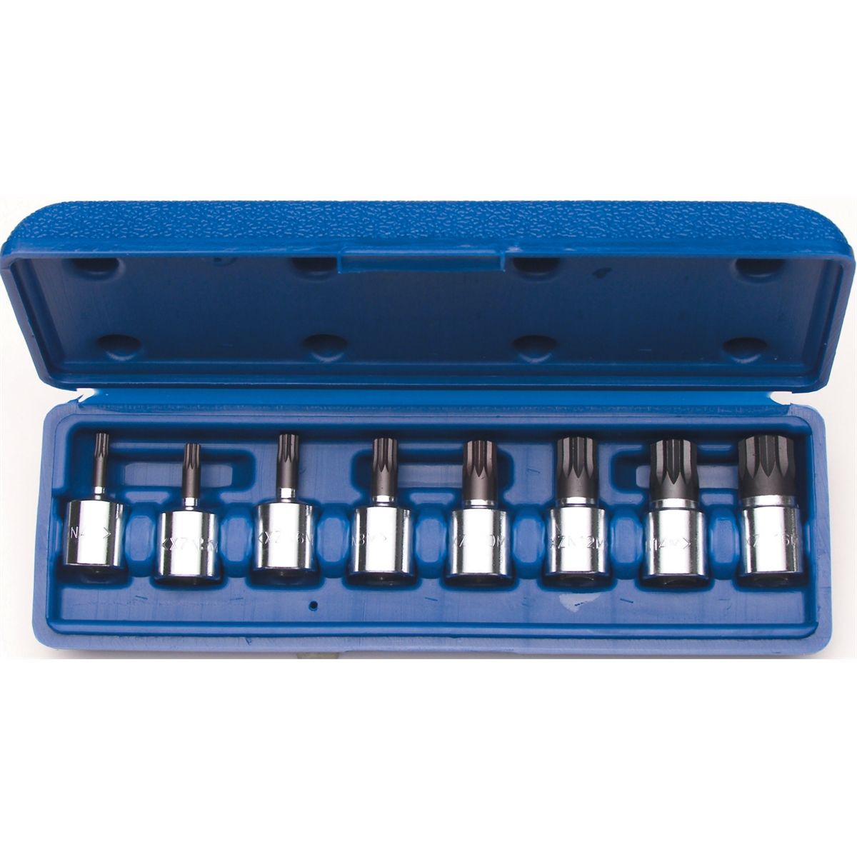 3/8 In Dr Metric Triple Square Bit Socket Set - 8-Pc