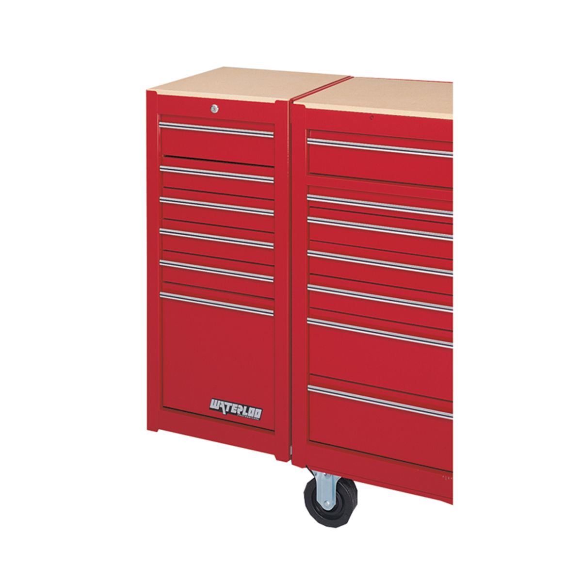 Pro Series 6-Drawer Side Mount Cabinet - Red