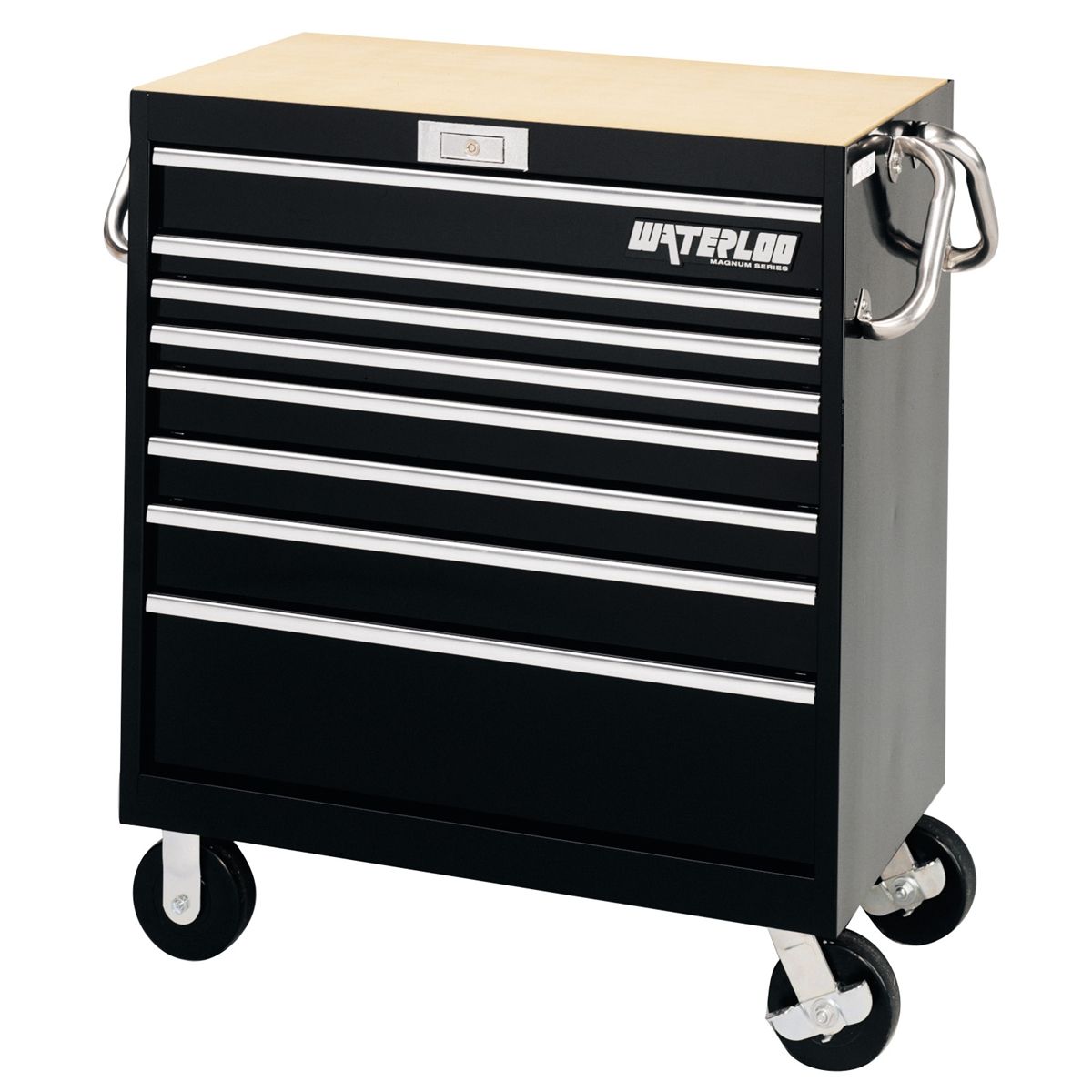 Magnun Series 8-Drawer Tool Cart - 36 In W Black