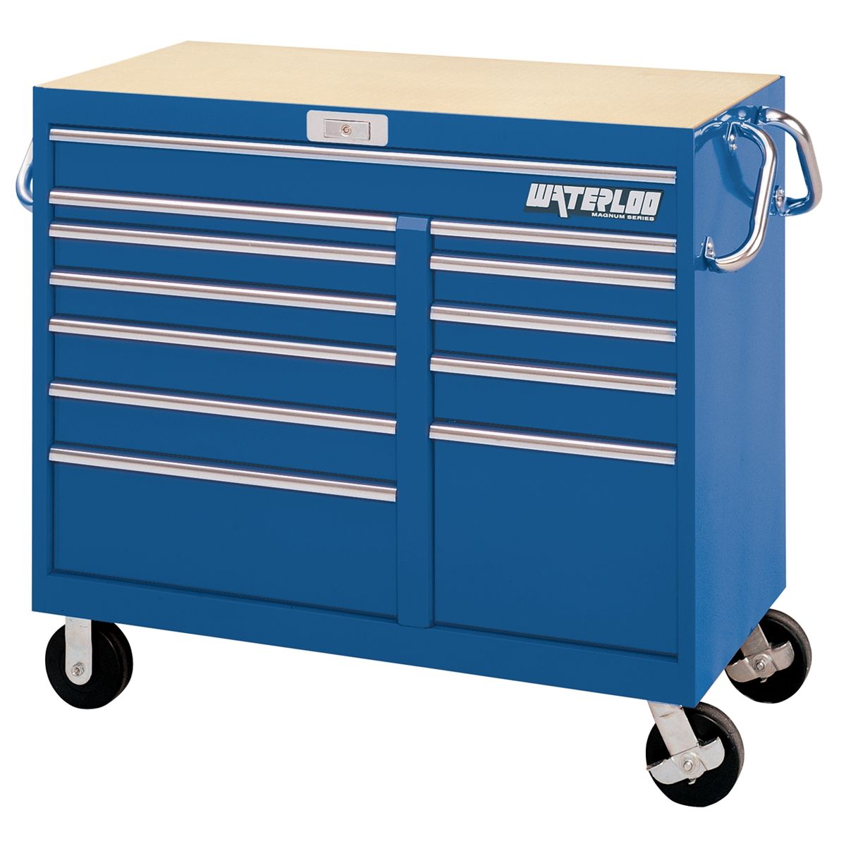 Magnum Series 12-Drawer Tool Cart - 46 In - Blue