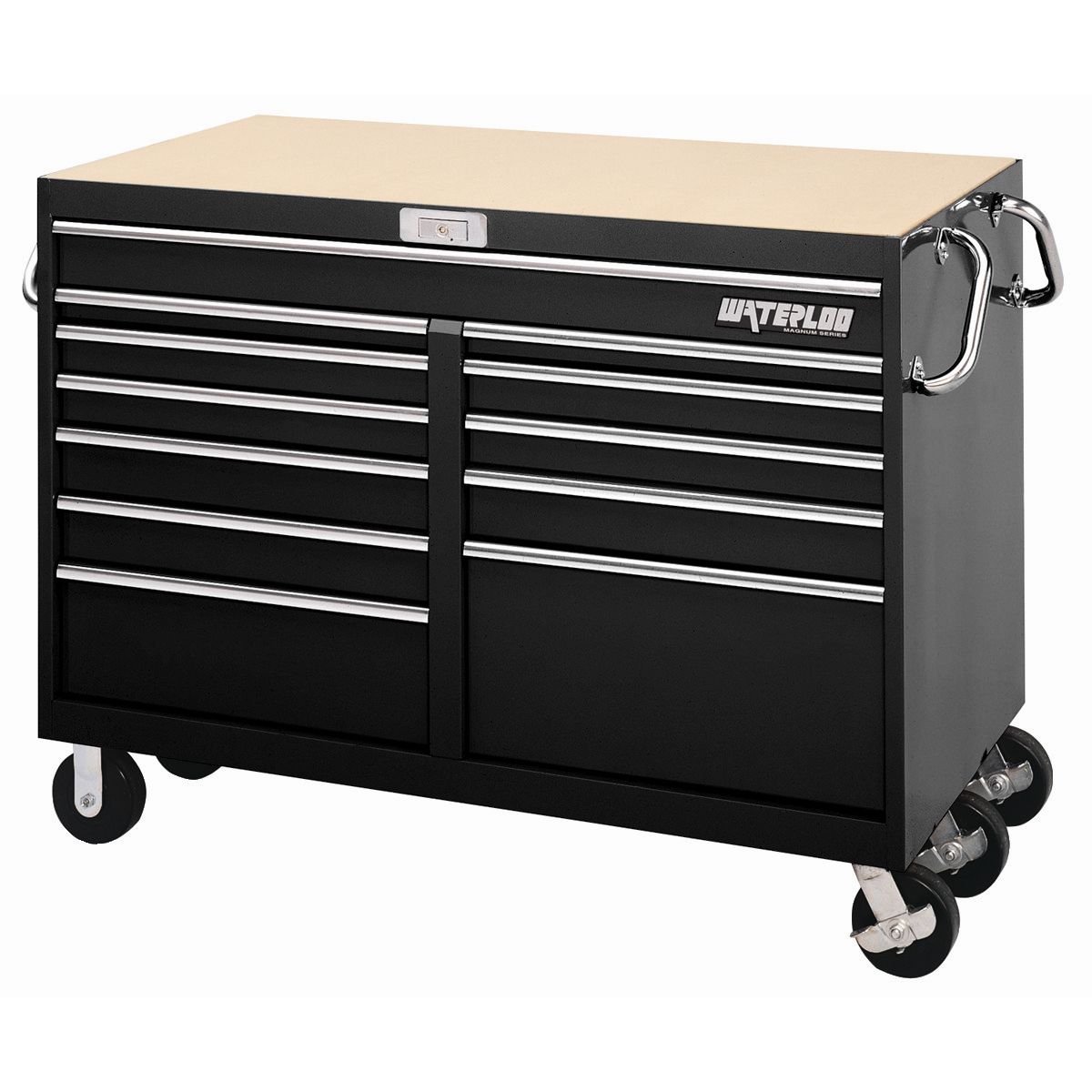 Magnum 12-Drawer Tool Cart - 56 In - Black