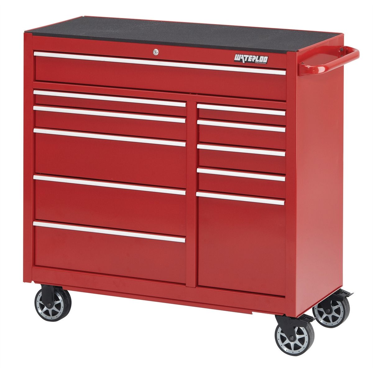 41 In. Red 11-Drawer Tool Cabinet