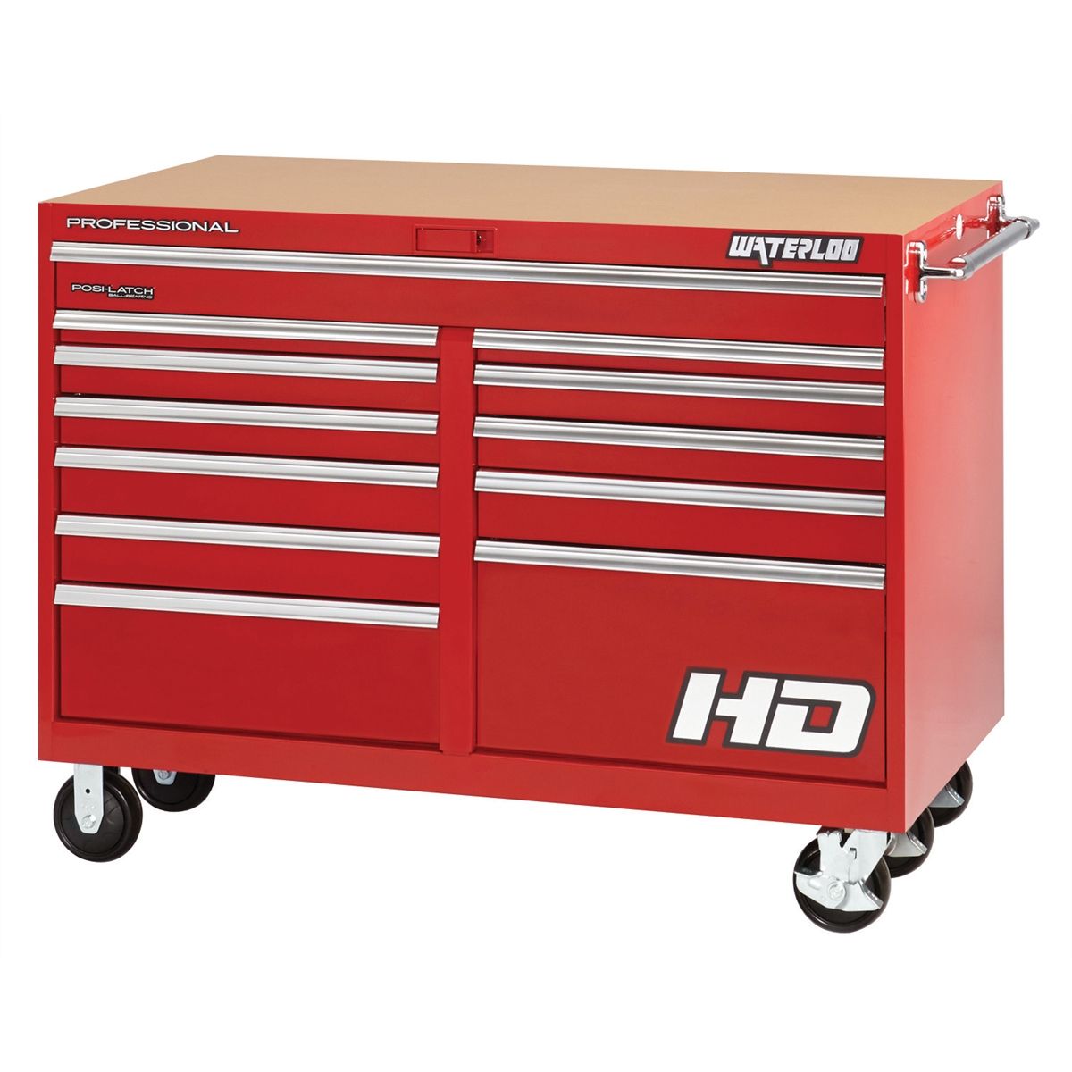 46" Wide x 24" Deep 12-Drawer Cabinet - Red