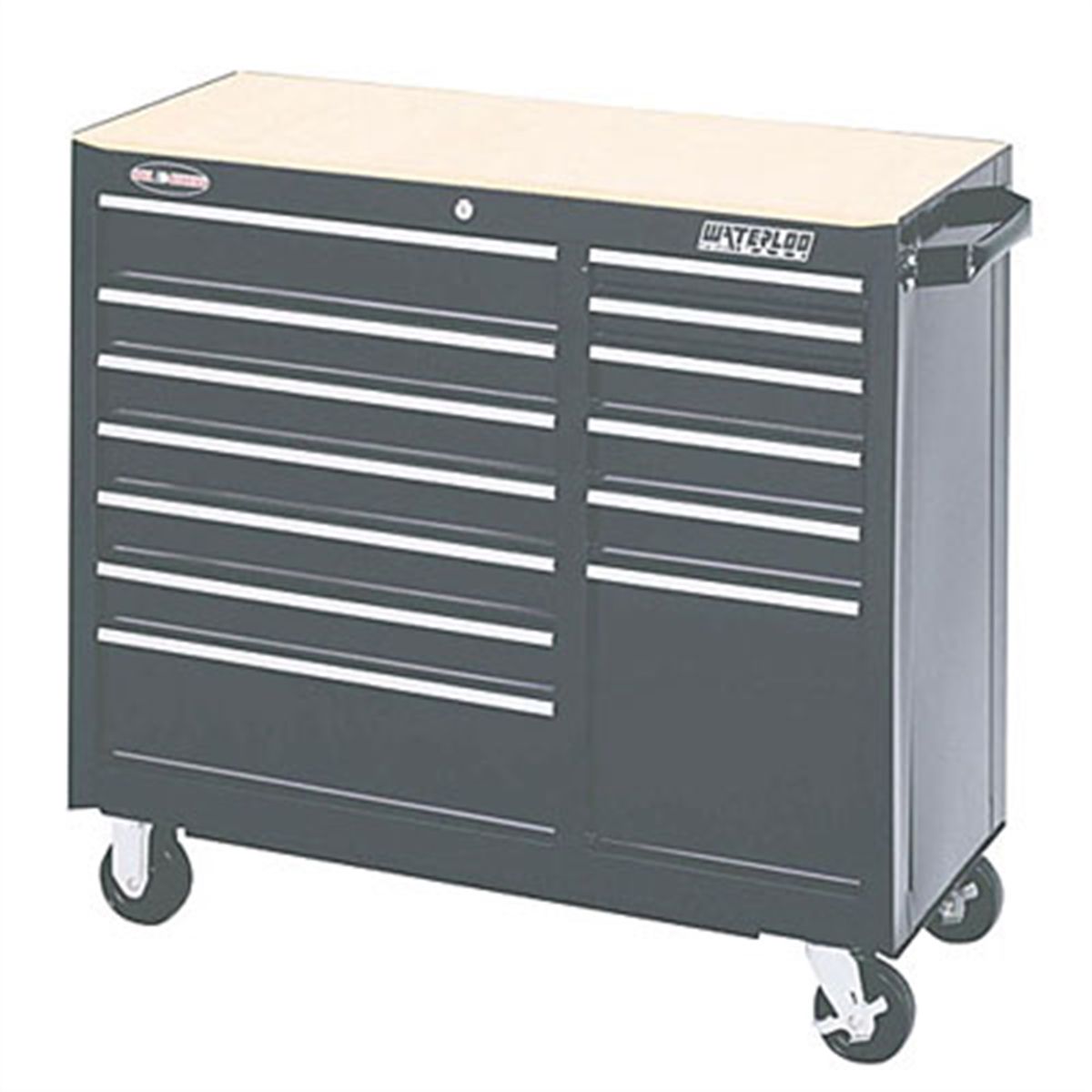 c. ProMaxx 13-Drawer Ball-Bearing Tool Cart 40 In W - Black