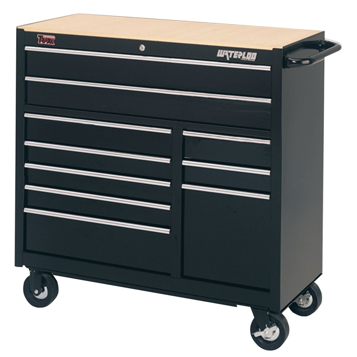 40" 10 Drawer Black Tool Cabinet