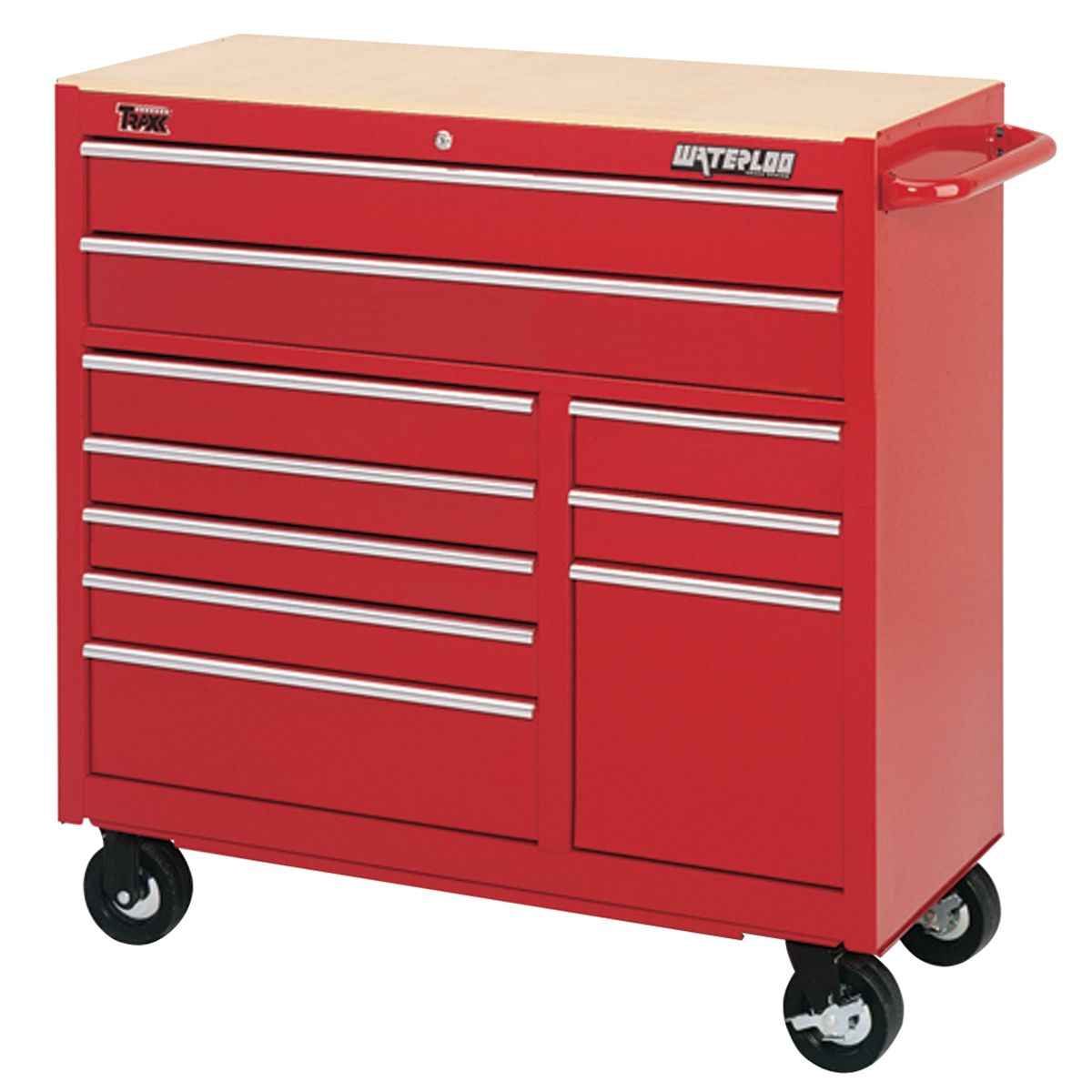 40" 10 Drawer Red Tool Cabinet