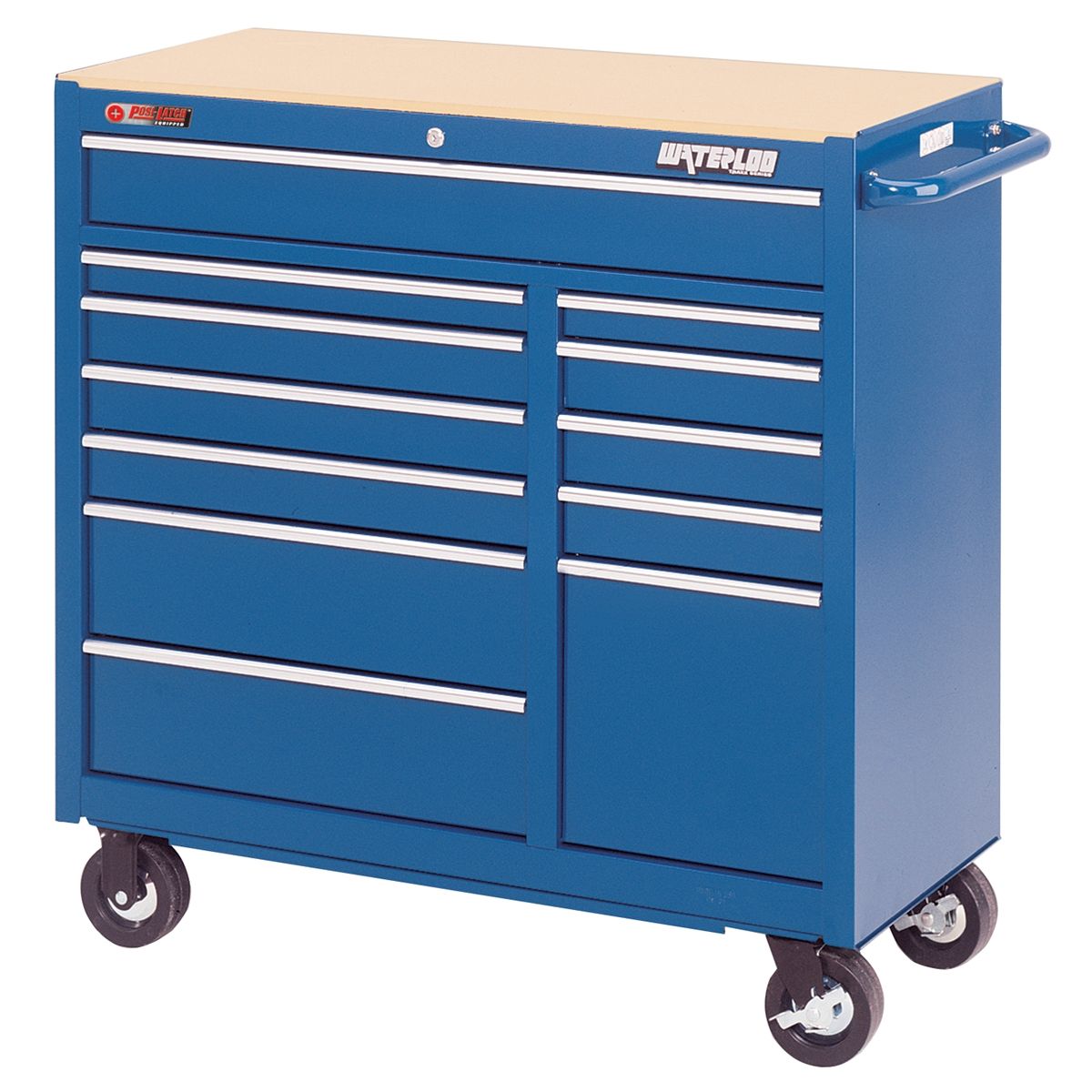 Traxx 12-Drawer Tool Cart - Blue