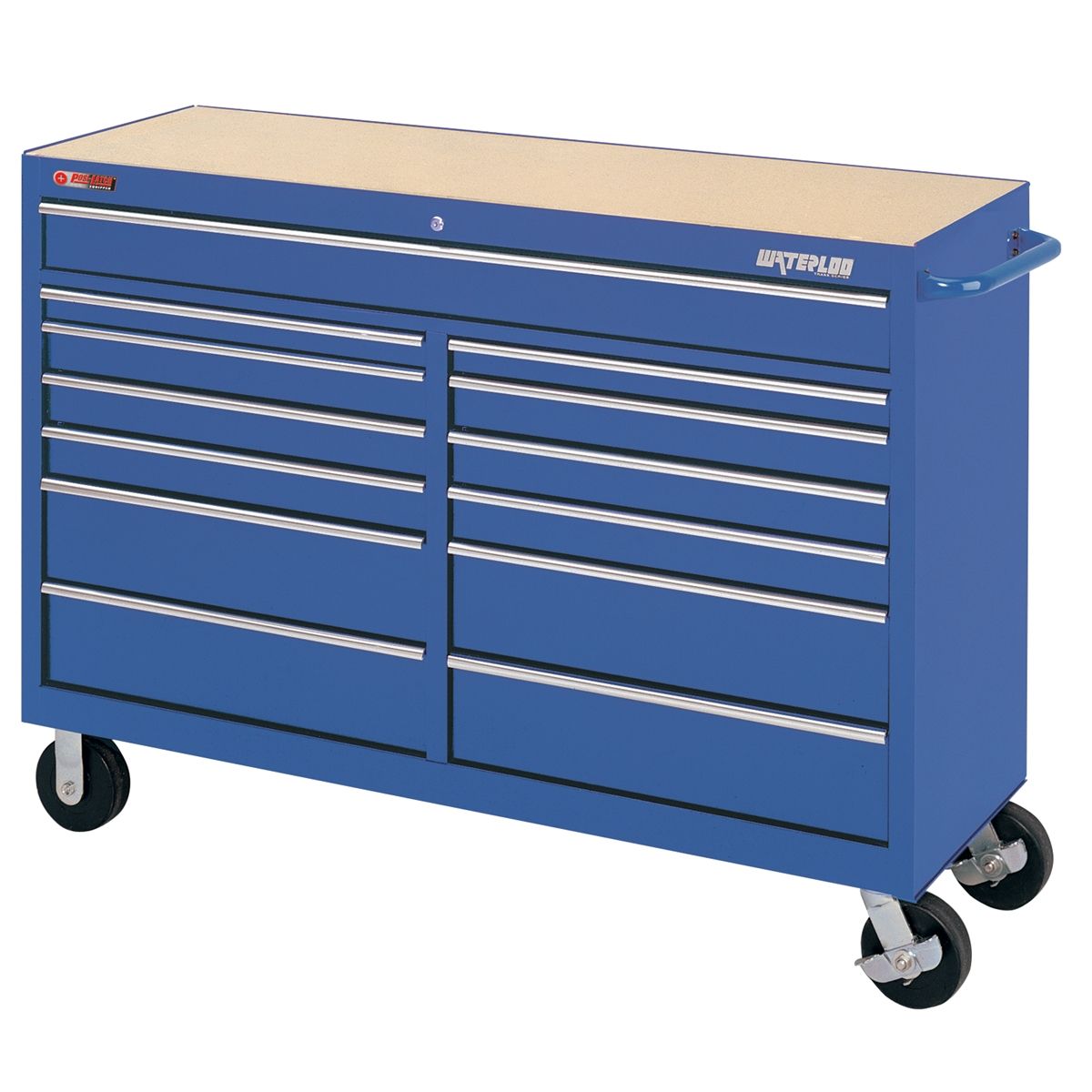 Traxx 13-Drawer Tool Cart - 58.50 In - Blue