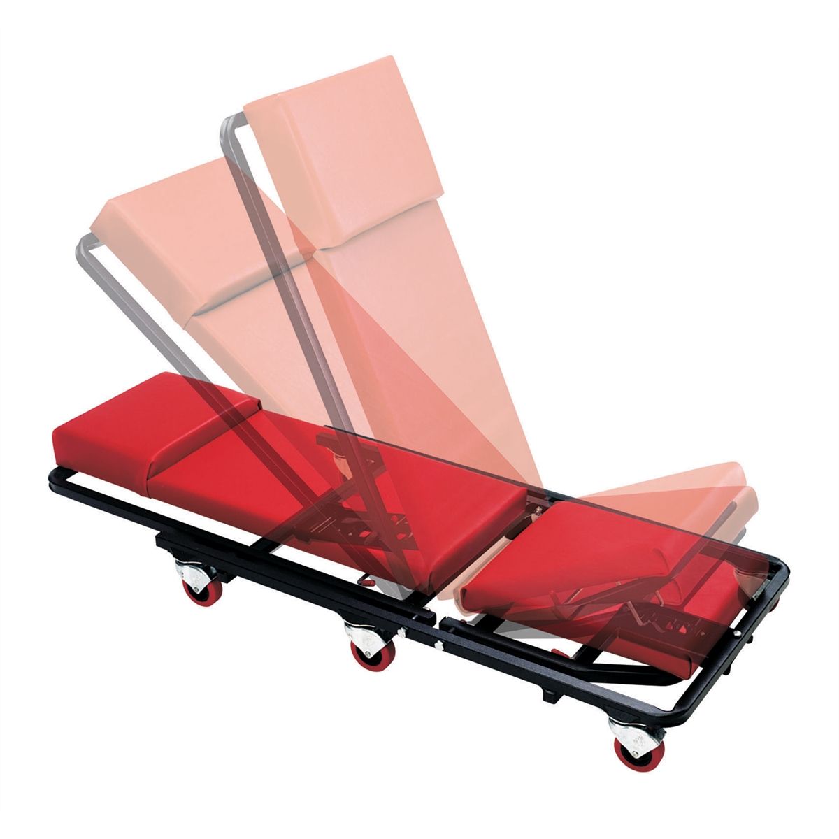 4 Wheels HRSW WHITESIDE Creeper Seat,15 in L x 15 in W