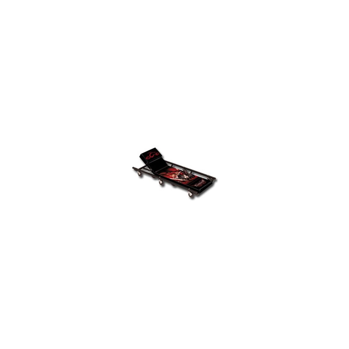 Adjustable Creeper w/ Orange County Chopper Logo - Black -