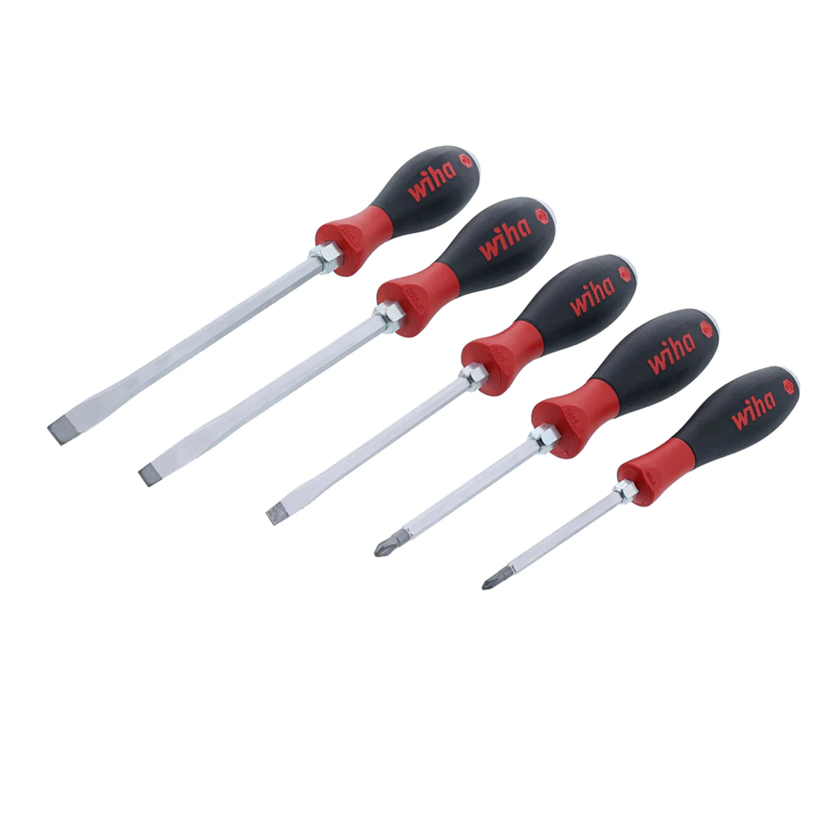 5 Piece SoftFinish X Heavy Duty Slotted and Phillips Screwdriver