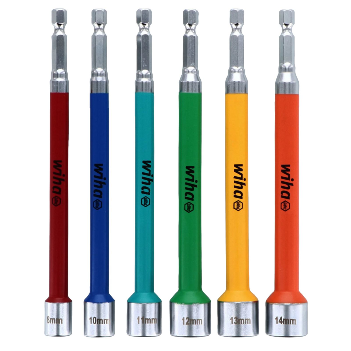 Wiha 6 Piece Metric Color Coded Impact Nut Setters