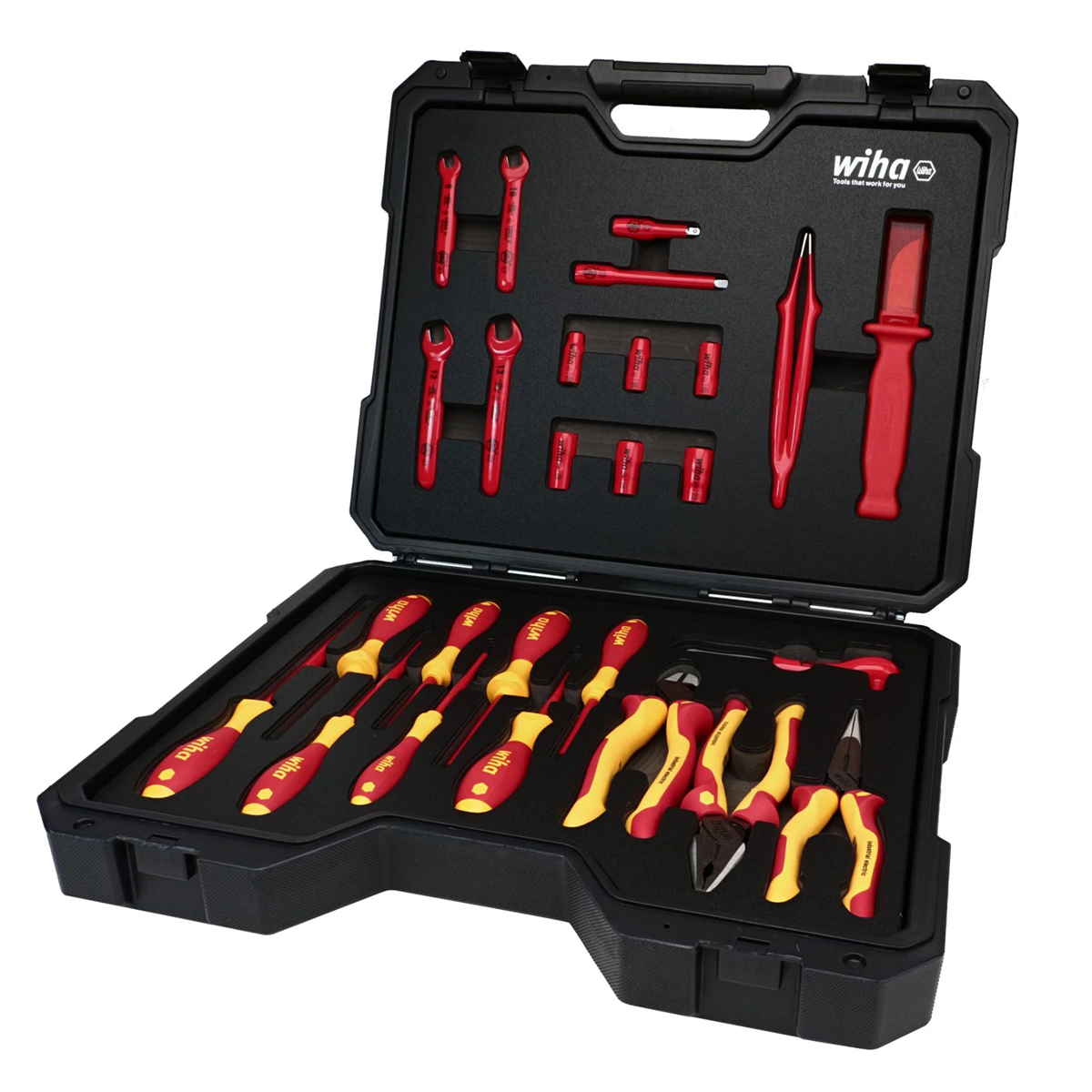Insulated 26 Piece Tool Set with Sockets, Ratchets, Extension Ba