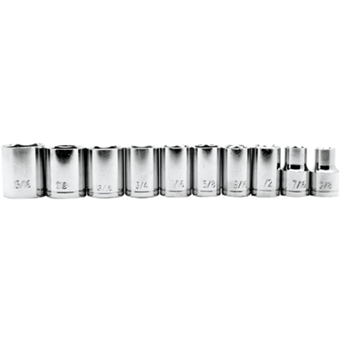 10 pc 1/2" DR Socket Set - SAE