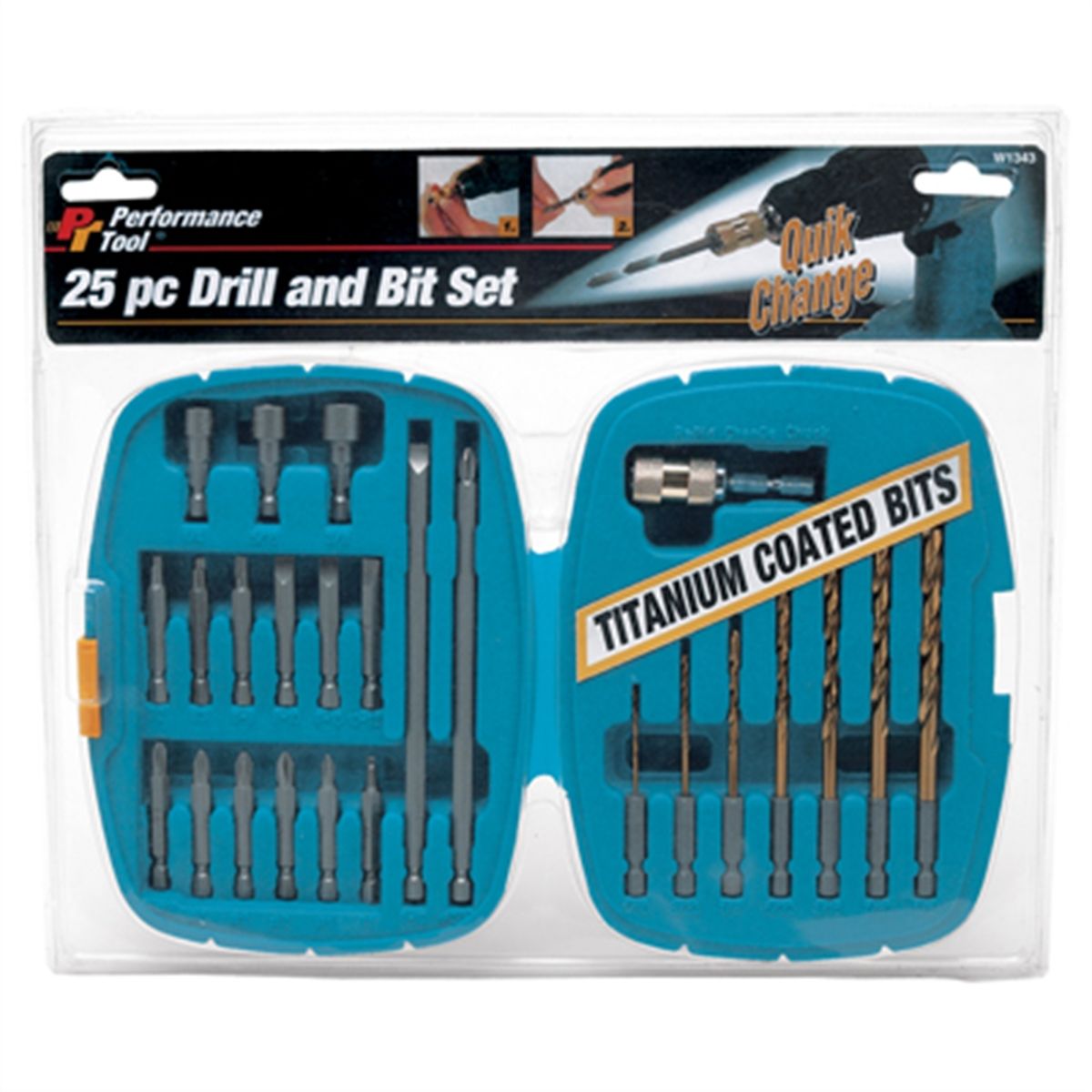 25pc Rapid Change Drill Bit Se
