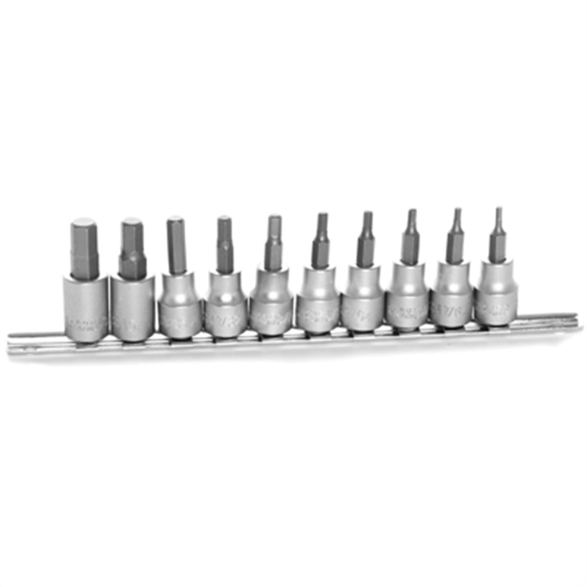 10 Pc SAE Hex Bit Socket Set