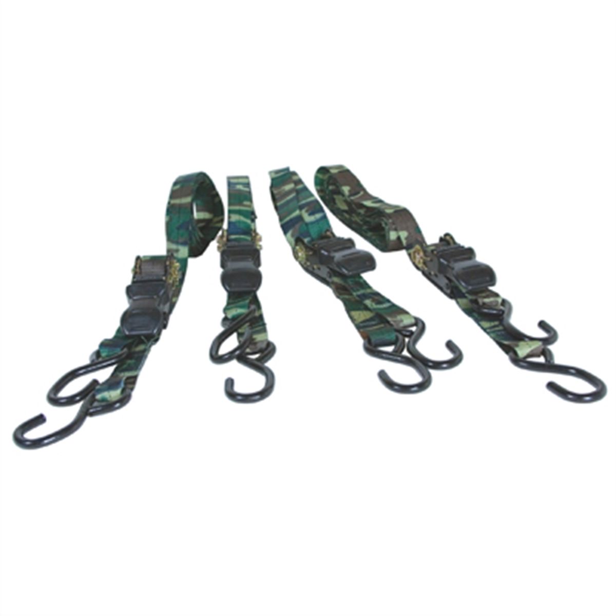 4pc Ratcheting Tie Down Set
