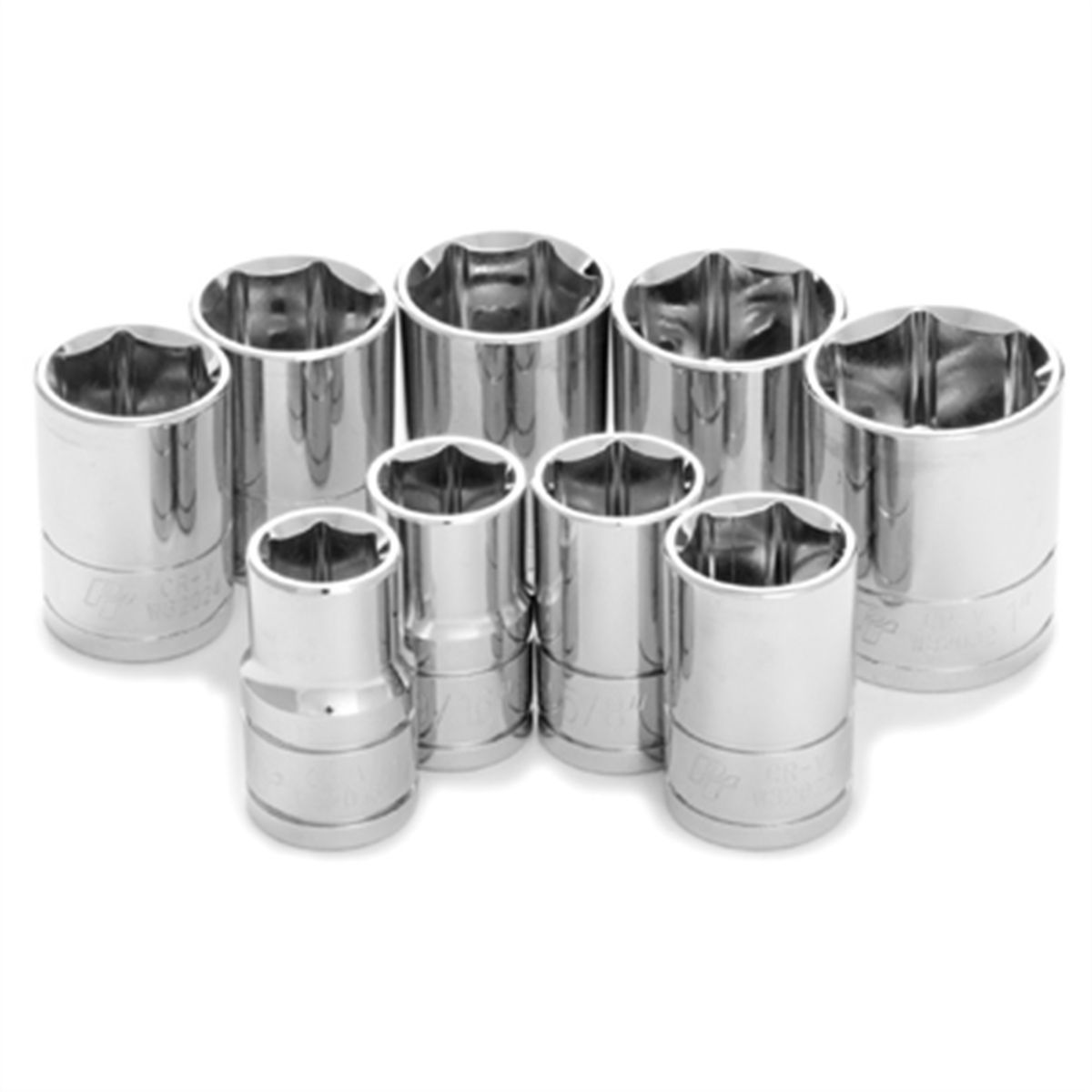 9 Pc 1/2'' Dr SAE Skt Set