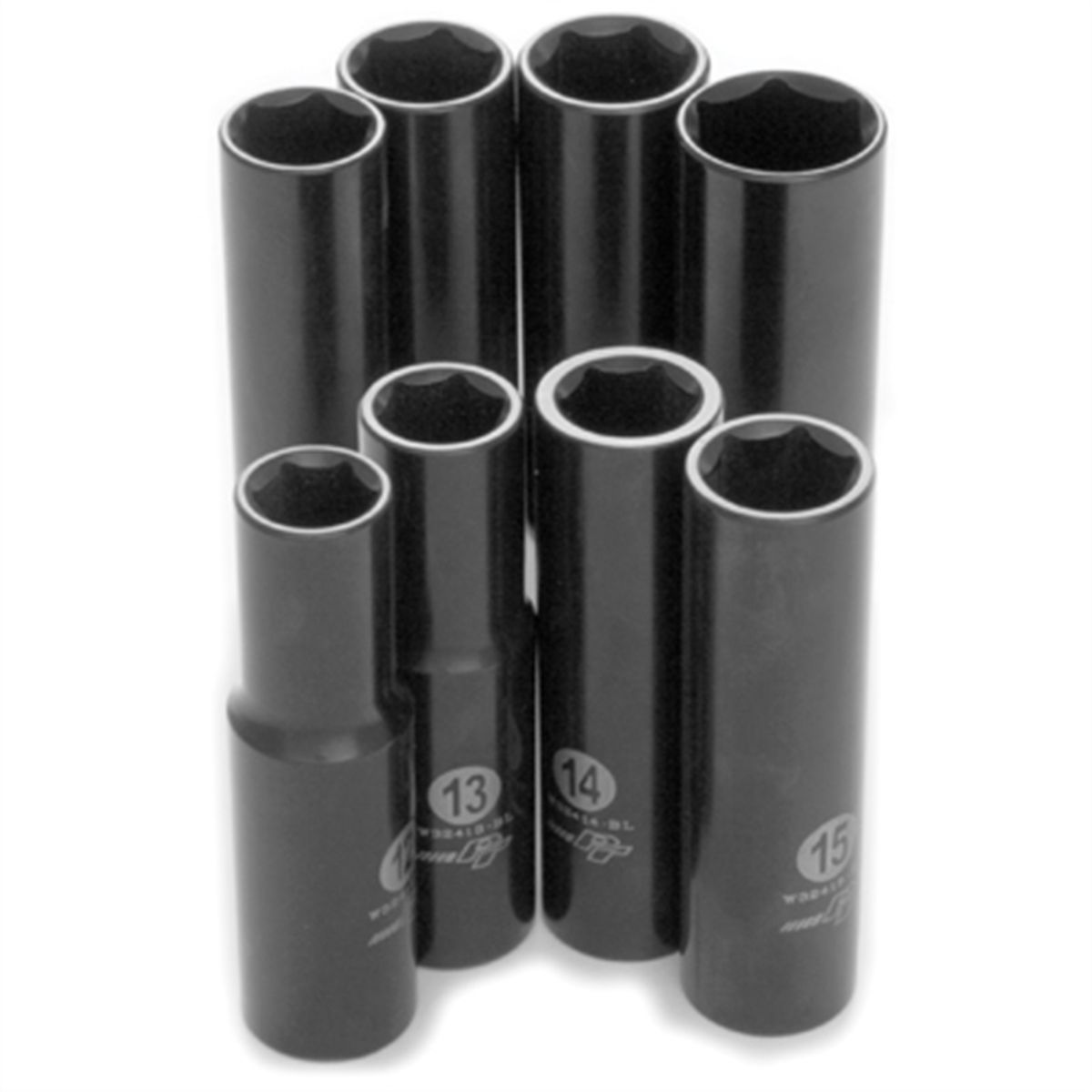 8 Pc 1/2'' Dr MM Black Laser