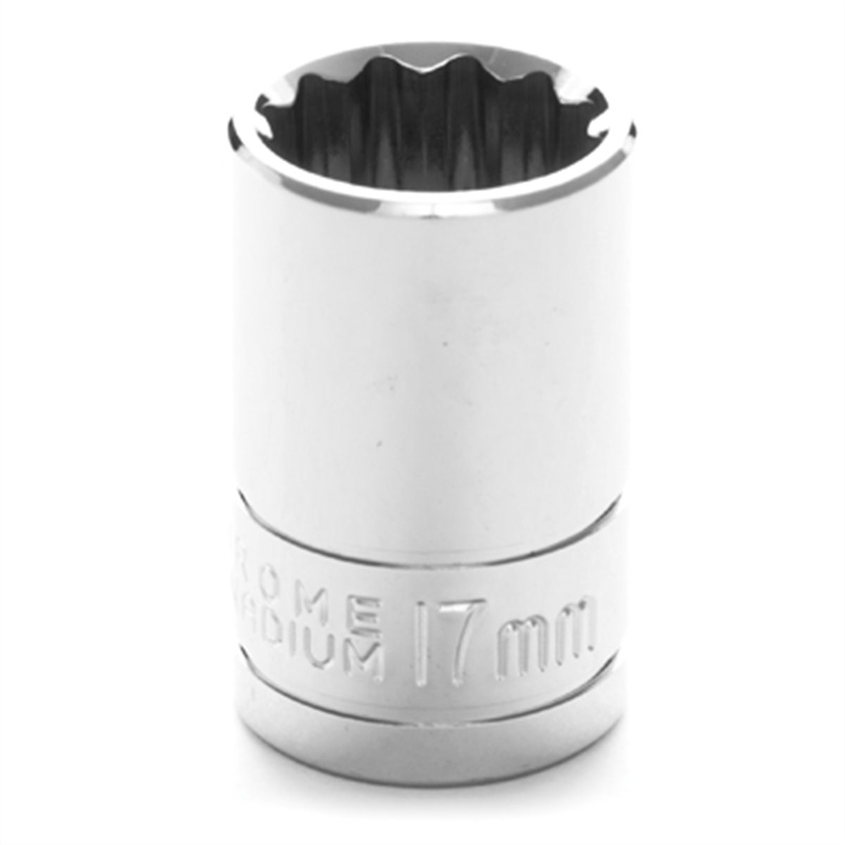 Performance Tool 1/2" Drive 17mm 12-Point Chrome Socket