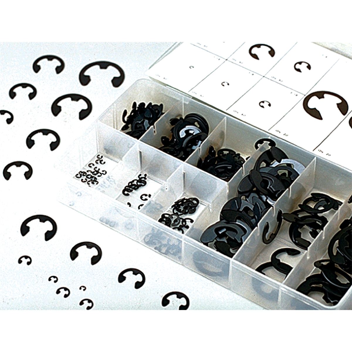 E-Clip Assortment, 300 Piece