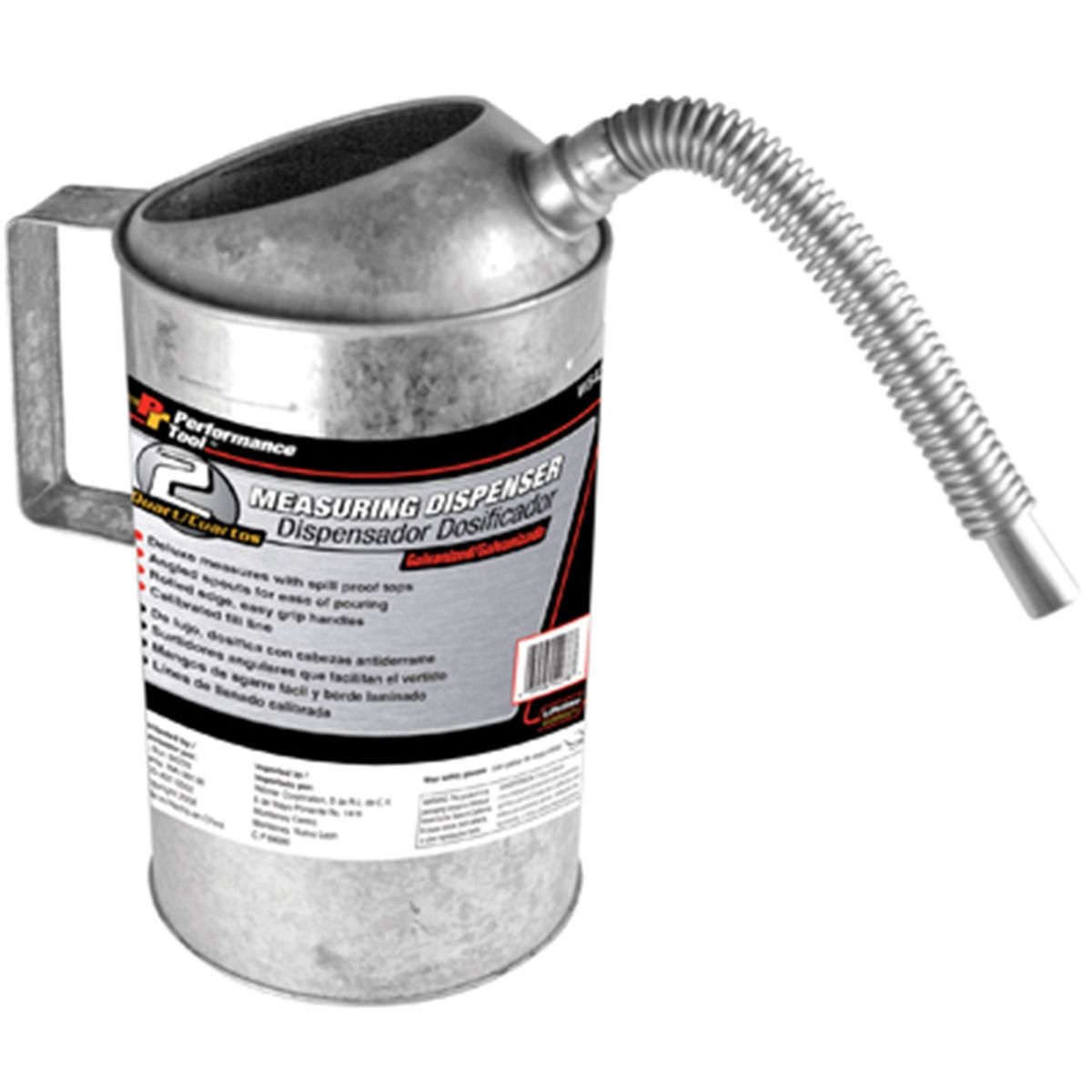 2 Qt Galvanized Measuring Disp