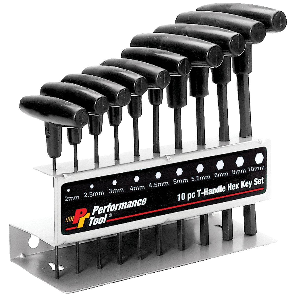 Metric T-Handle Hex Keys Set - 10-Pc