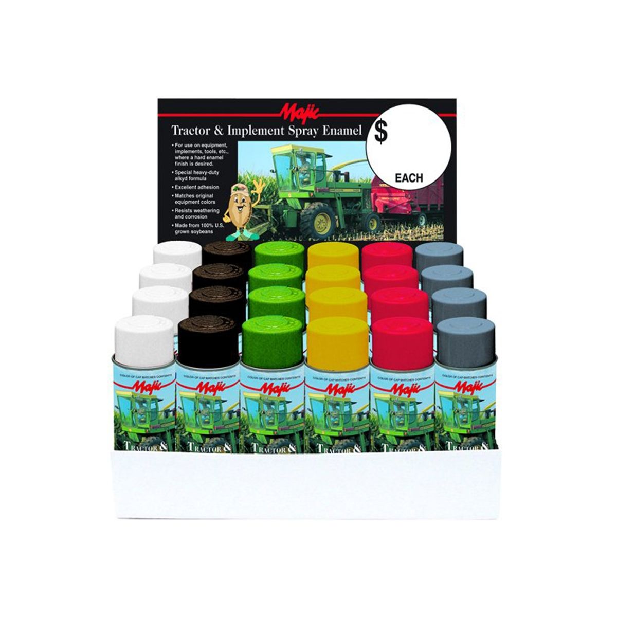 Majic Tractor & Implement Aerosol Display