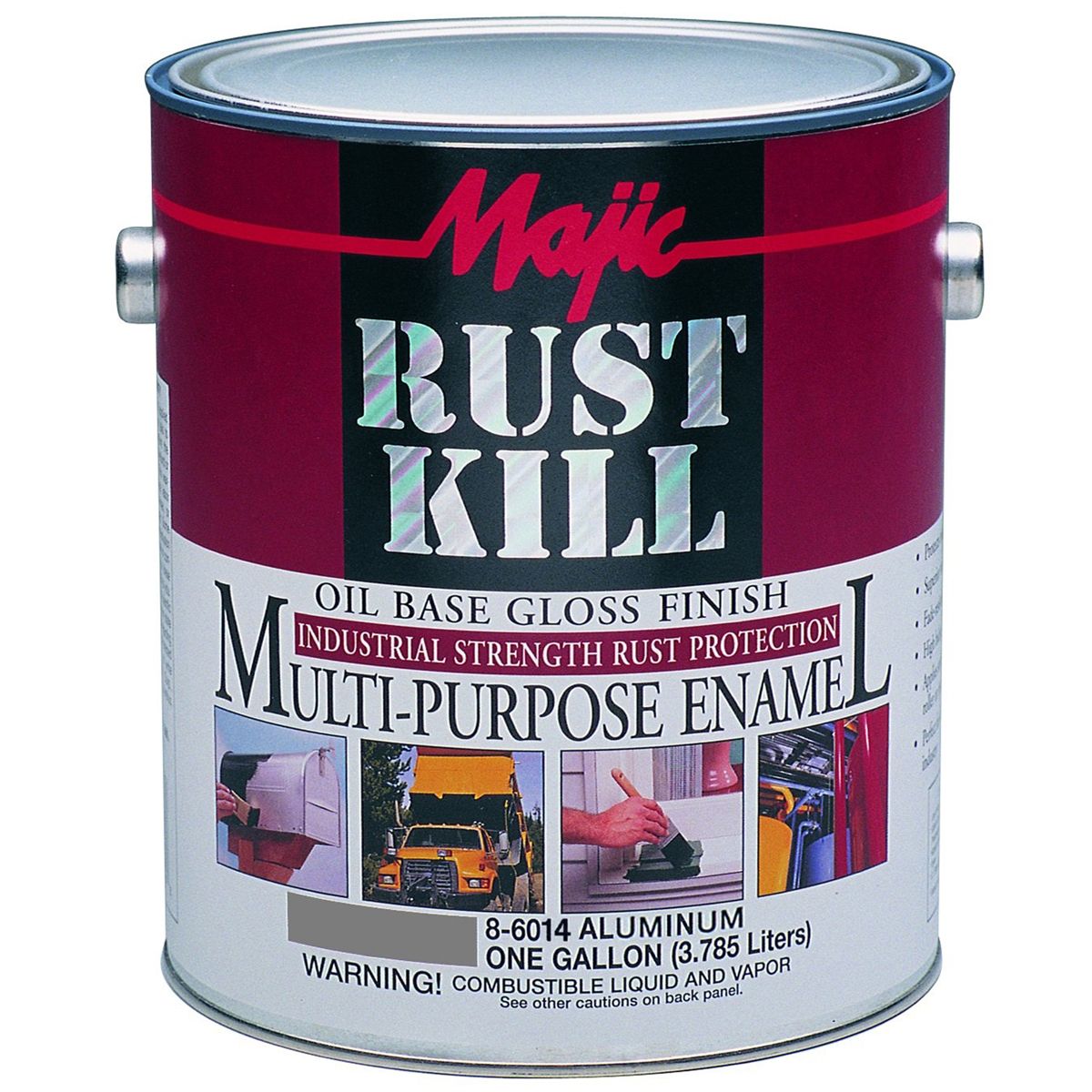 Majic Rust Kill Oil Base Enamel, Aluminum