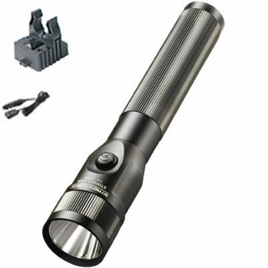 Stinger LED Rechargeable Flashlight w/ 12V DC Cord  Steady Charger