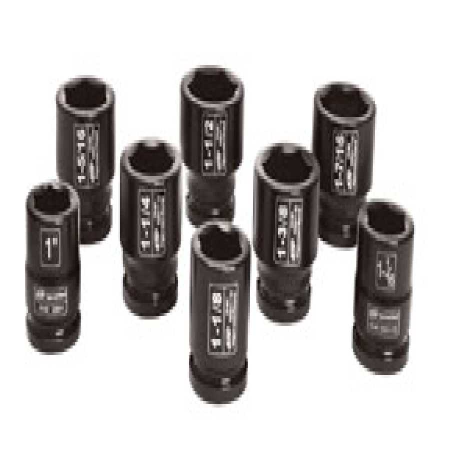 3/4 In Dr SAE Impact Socket Set - 8-Pc