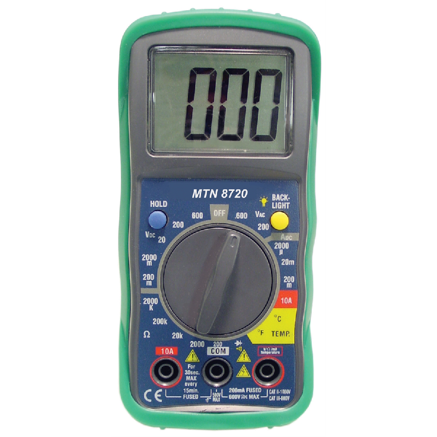 Digital Multimeter w/ Built-in Temperature Reading