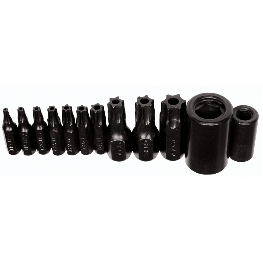 K Tool International | KTI21500 | K Tool Master Tamper Proof Torx Socket Set 10-Pc T10-T55