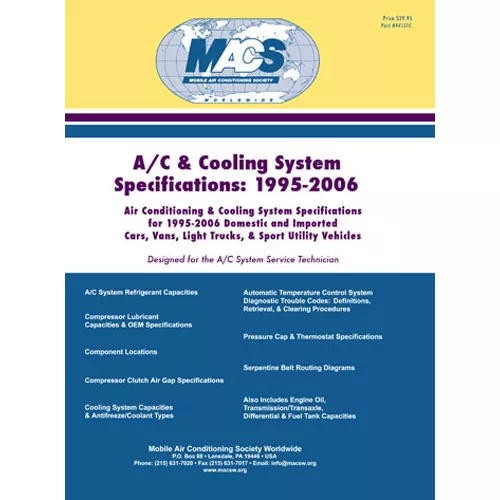 A/C Specification Guide Manual 1995-2006