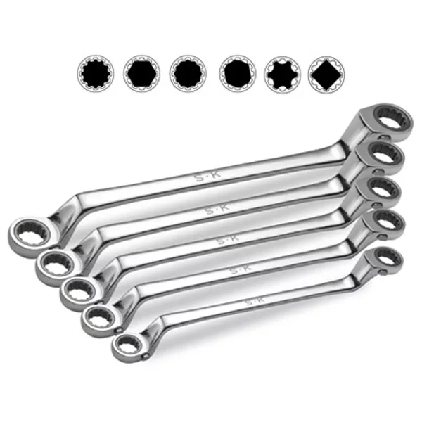 75 Degree Offset Double Box Spline G-Pro Metric Wrench Set